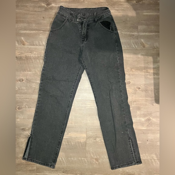 Dark Grey Boyfriend Jeans - Picture 1 of 3